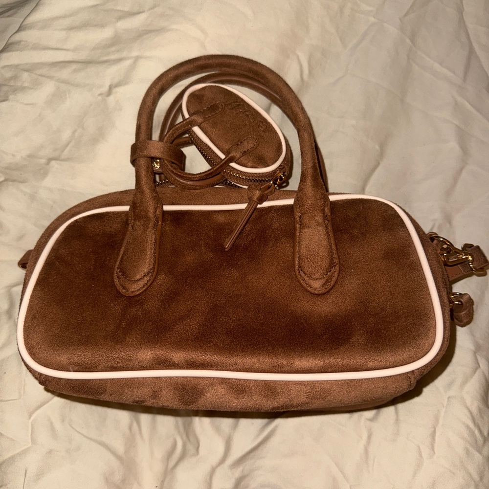 H&M Brown Suede Mini Bag
